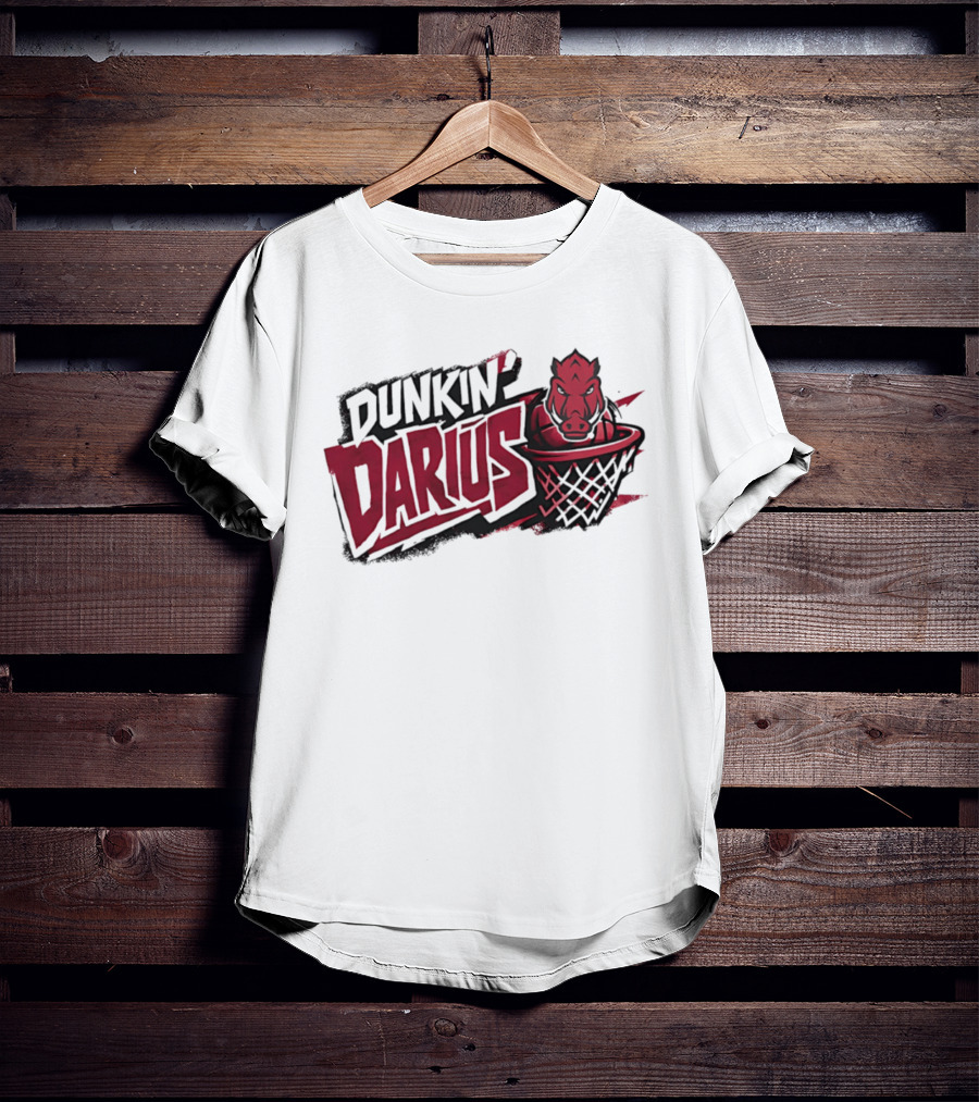 Darius Acuff Jr Arkansas Razorbacks Dunkin Darius Basketball Hoop T-Shirt