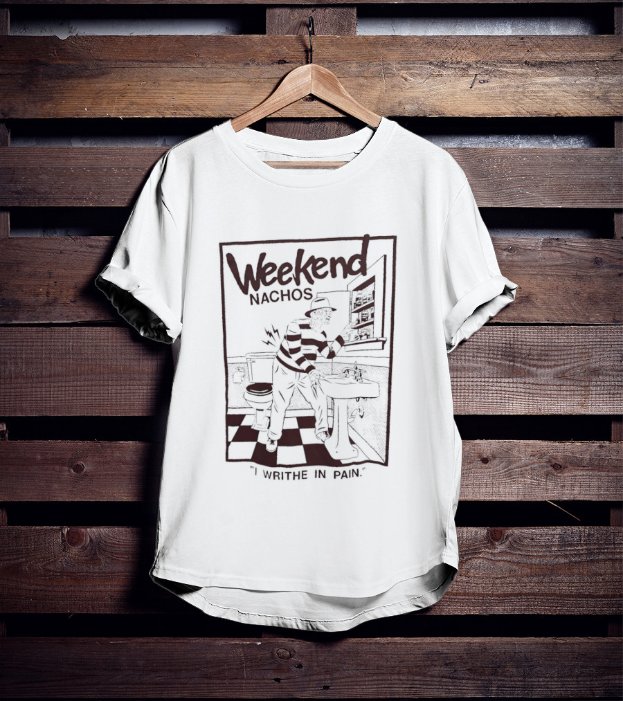 Freddy Krueger Weekend Nachos I Writhe In Pain Pizza Horror Scene T-Shirt