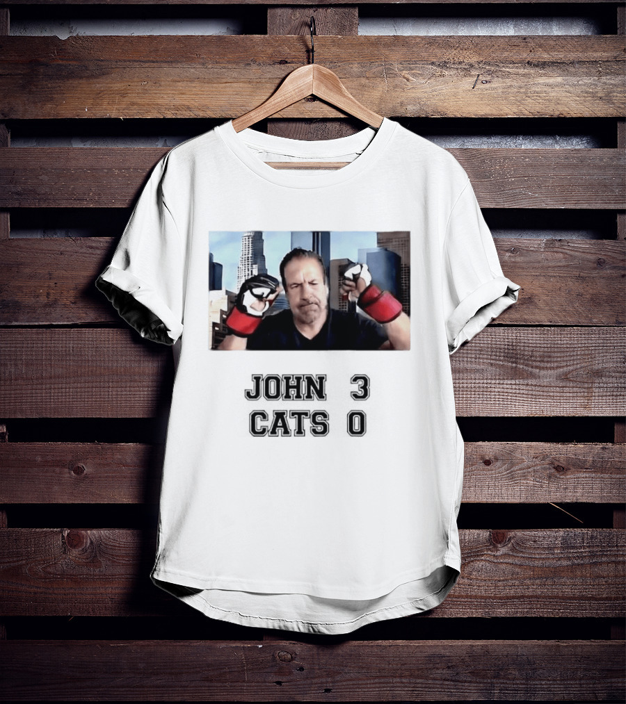 John Melendez Boxing Style Victory John 3 Cats 0 T-Shirt