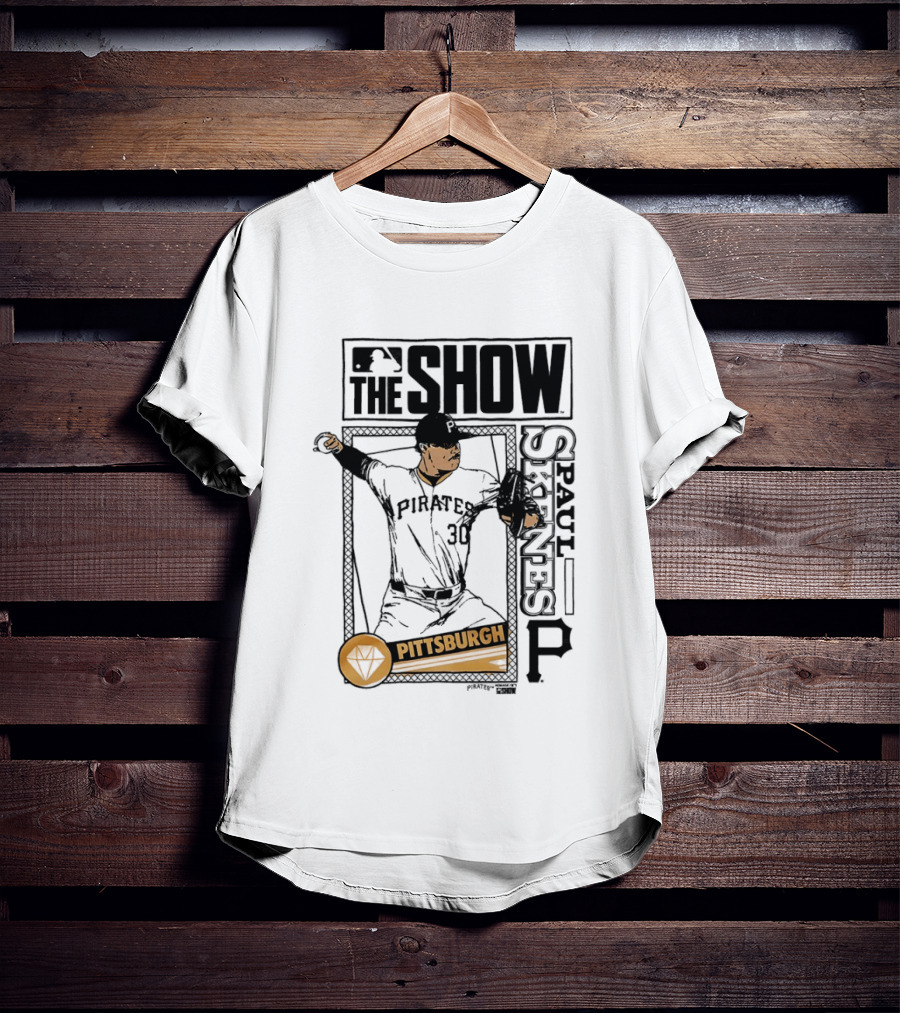 Pittsburgh MLB The Show Paul Skenes 30 Caricature T-Shirt