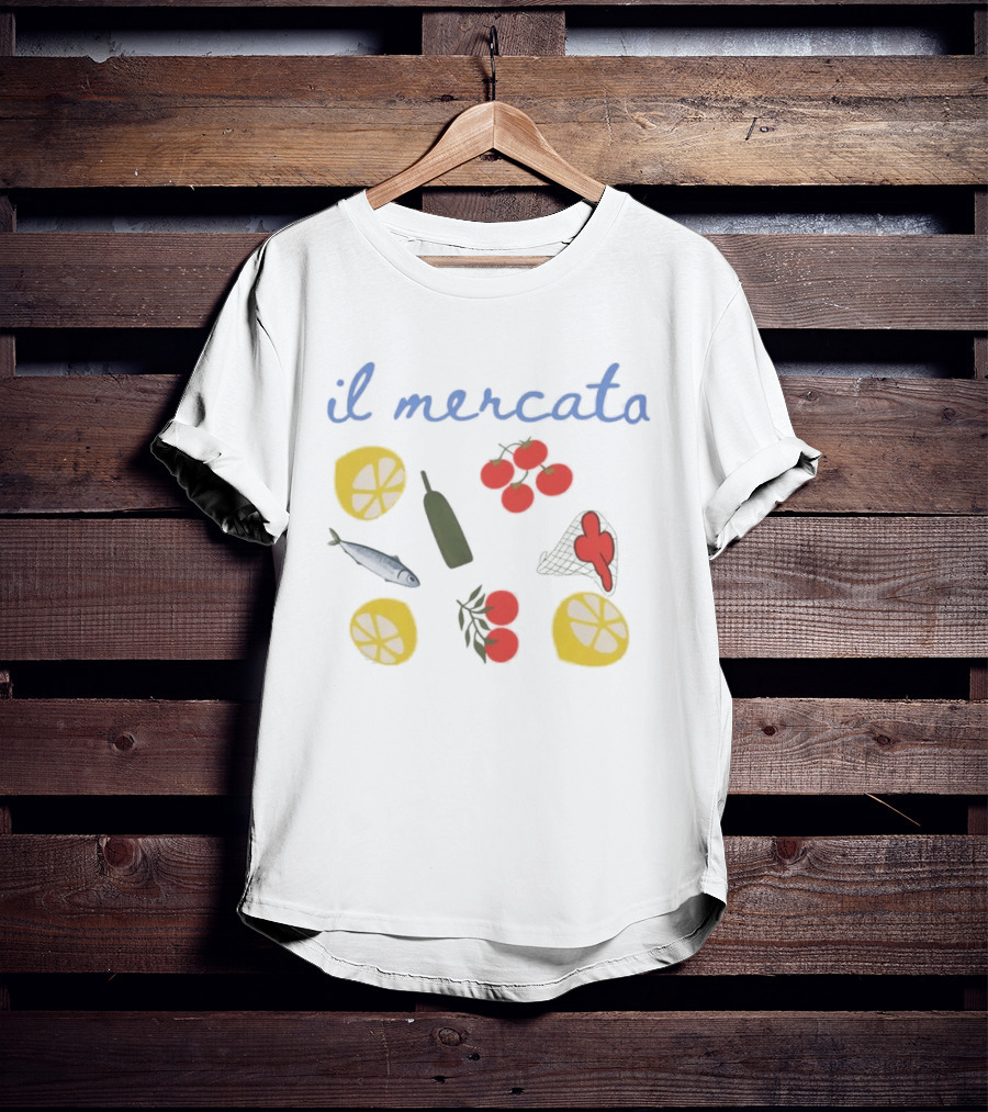 Il Mercato Summer House Amanda Batula Lemon Tomato Fish T-Shirt