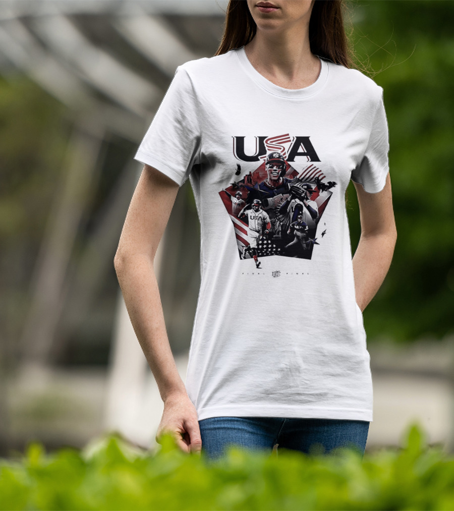 USA Baseball Team Final Third Straight Time Champion T-Shirt