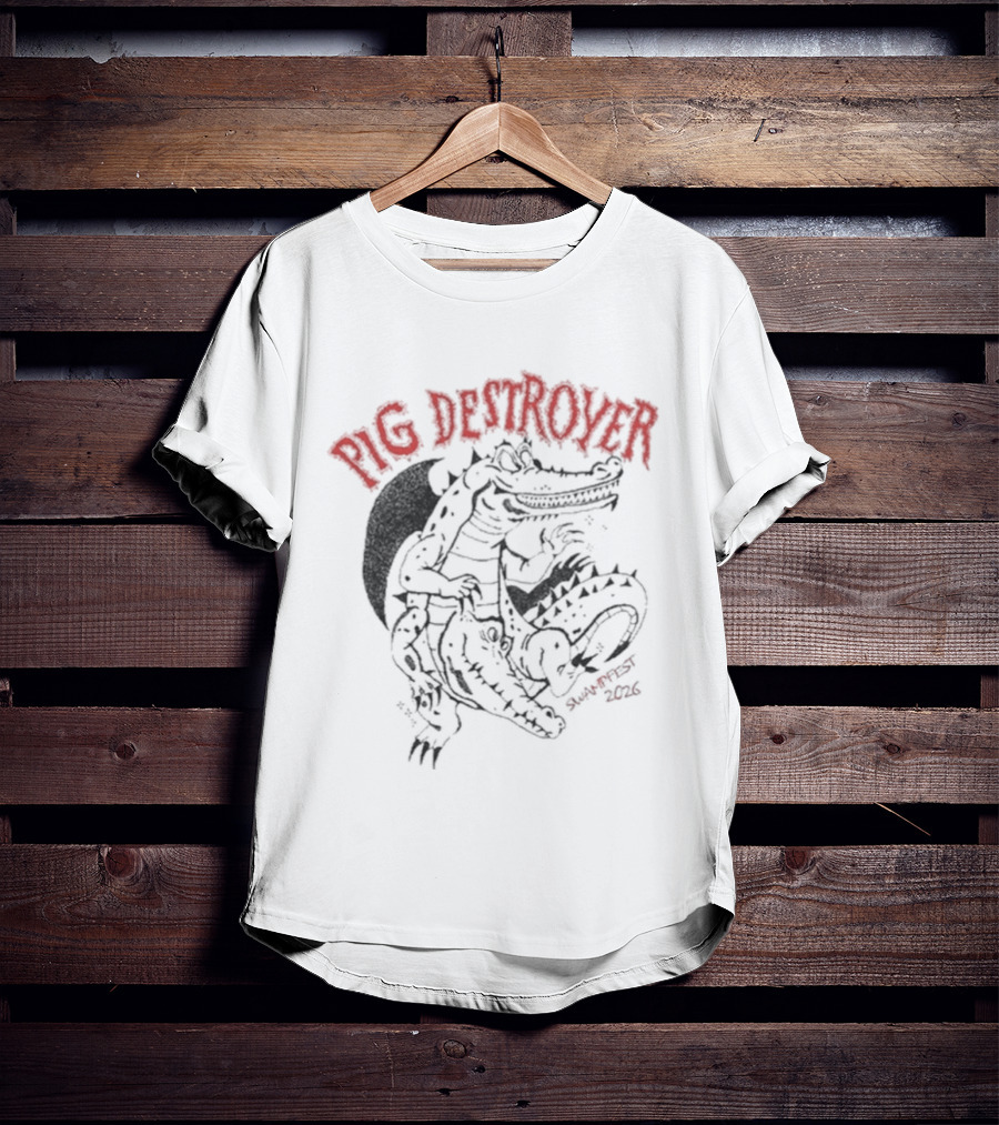 Pig Destroyer Swampfest Alligator T-Shirt