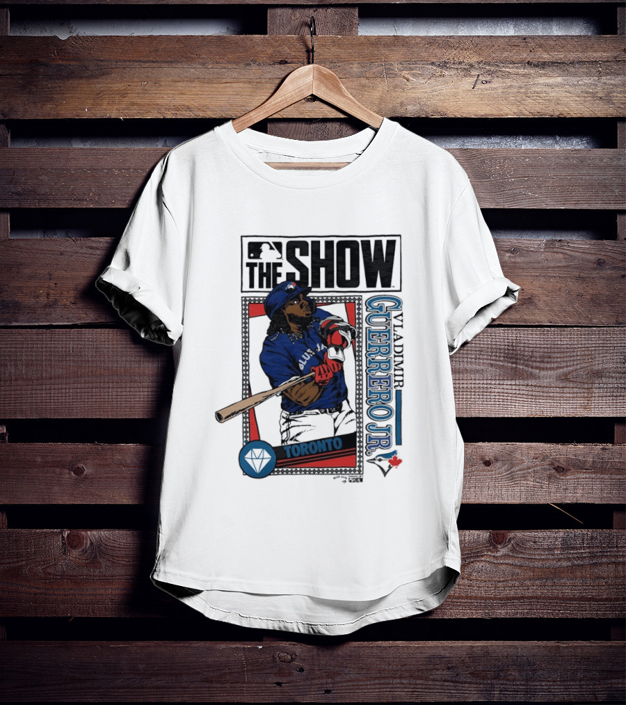 MLB The Show Vladimir Guerrero Jr 27 Toronto Blue Jays Caricature T-Shirt