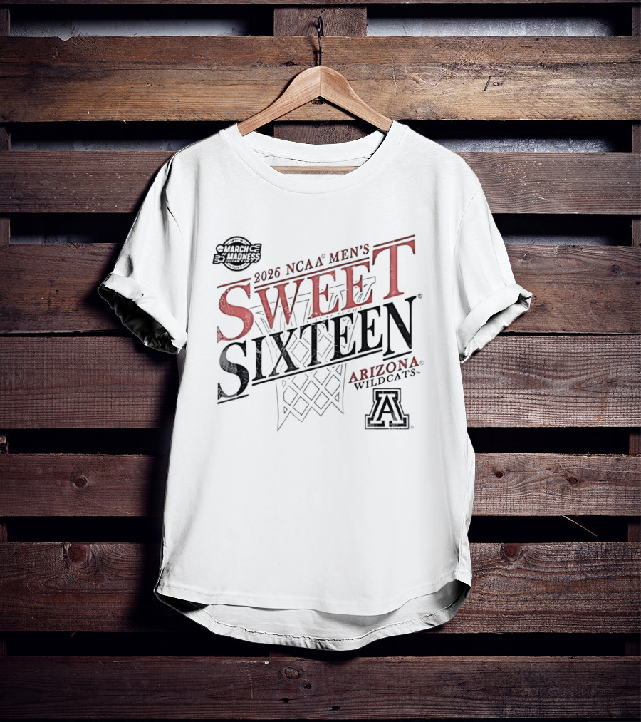 2026 NCAA Men's Sweet Sixteen Arizona Wildcats March Madness T-Shirt
