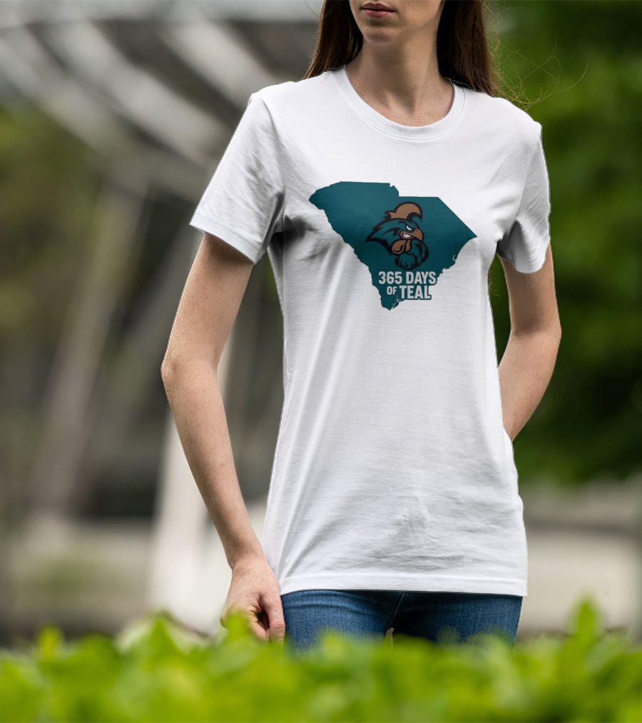Coastal Carolina 365 Days Of Teal South Carolina Chanticleers T-Shirt