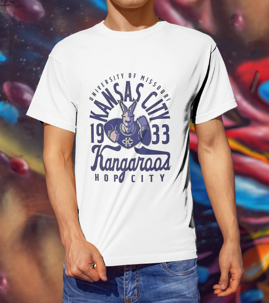 University Of Missouri Kansas City Kangaroos 1933 Hop City Basketball T-Shirt