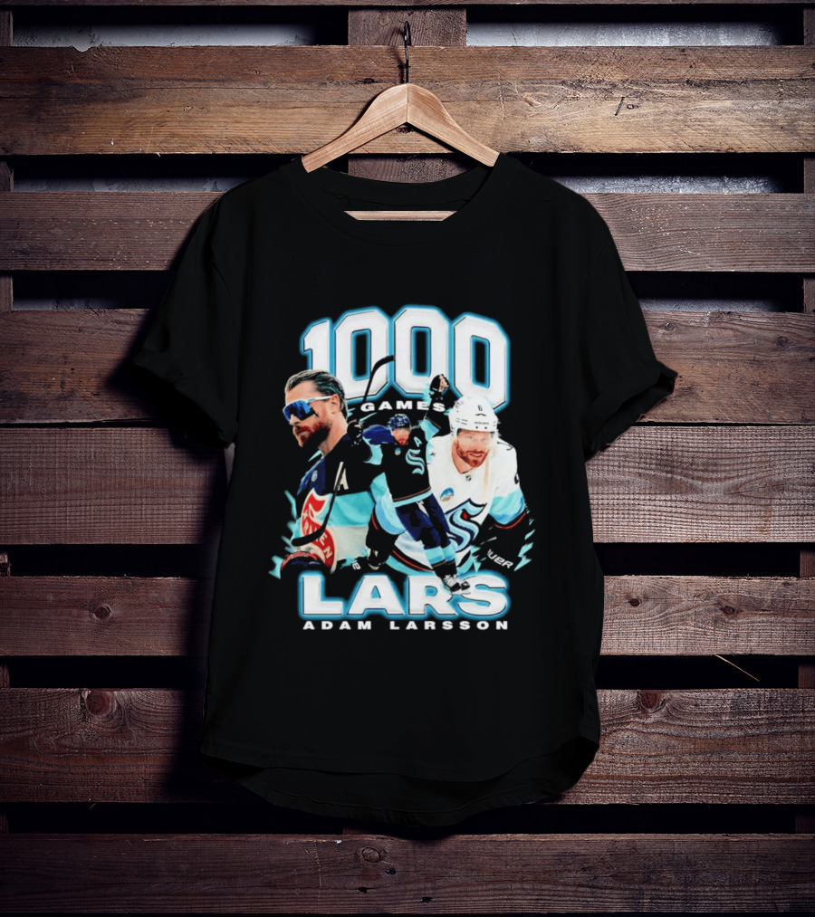 Adam Larsson 1000 Games Lars Hockey Milestone T-Shirt