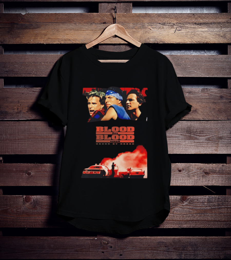 Blood In Blood Out Movie Latino Bound By Honor Dramatic Trio And Intense Action Scene T-Shirt
