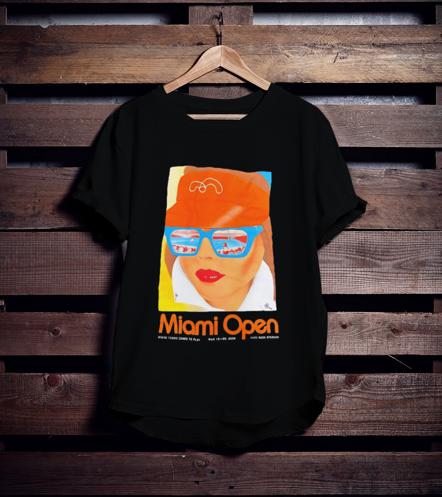 Miami Open Where Tennis Comes To Play Retro Tennis Fashion T-Shirt