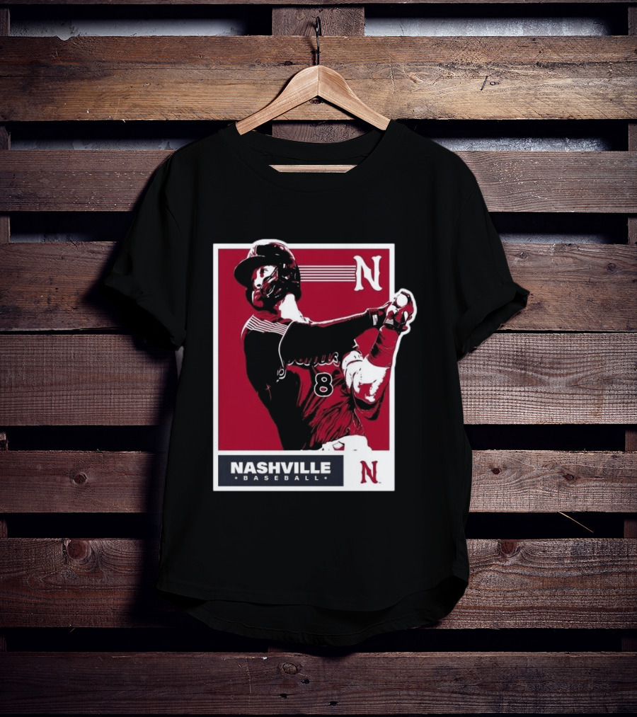 Nashville Baseball 2026 Sounds Tour Yankees Player Number 8 T-Shirt
