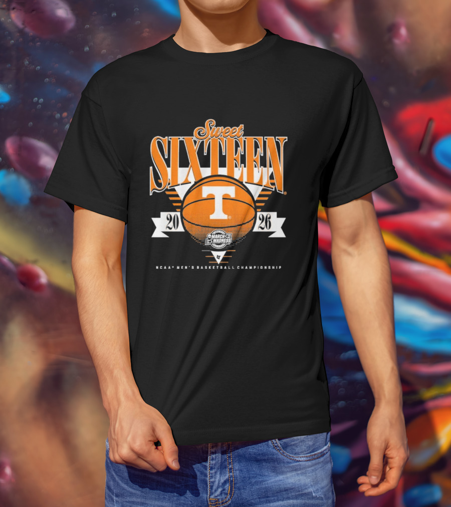 Sweet Sixteen Tennessee Volunteers MBB 2026 Basketball Celebration T-Shirt