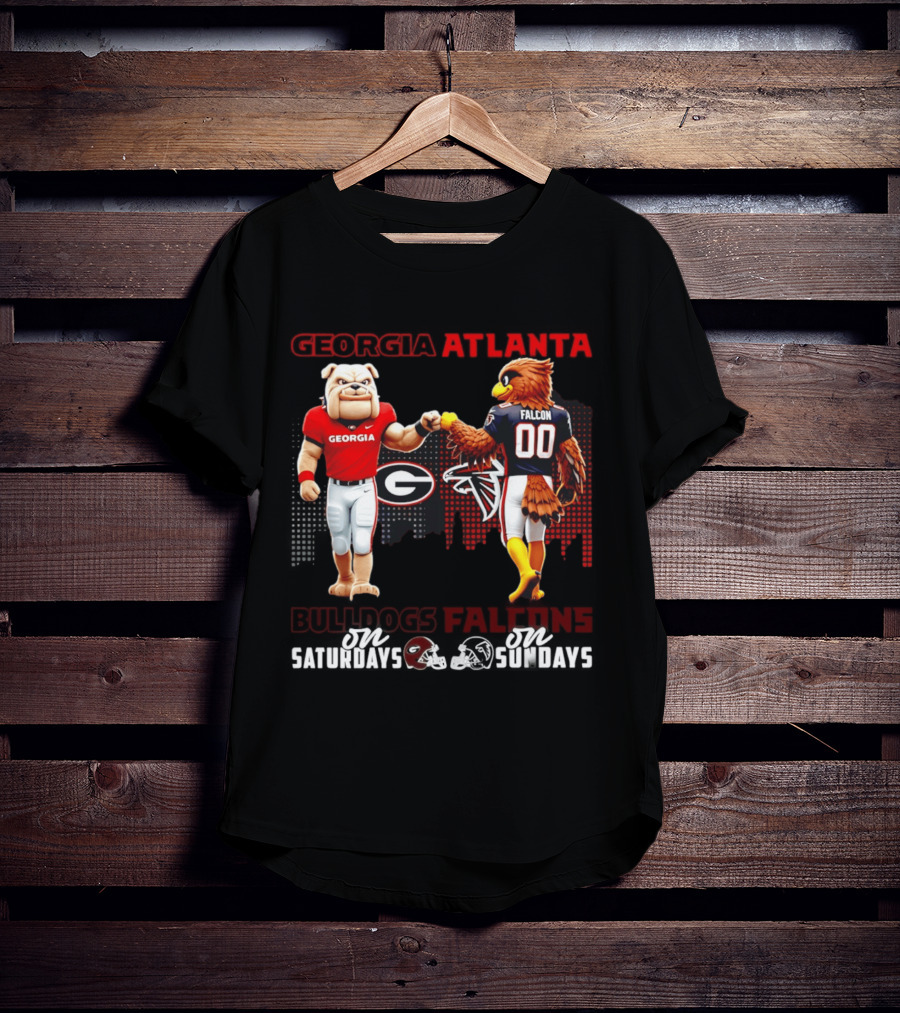 Georgia Atlanta Bulldogs Falcons Saturdays Sundays T-Shirt