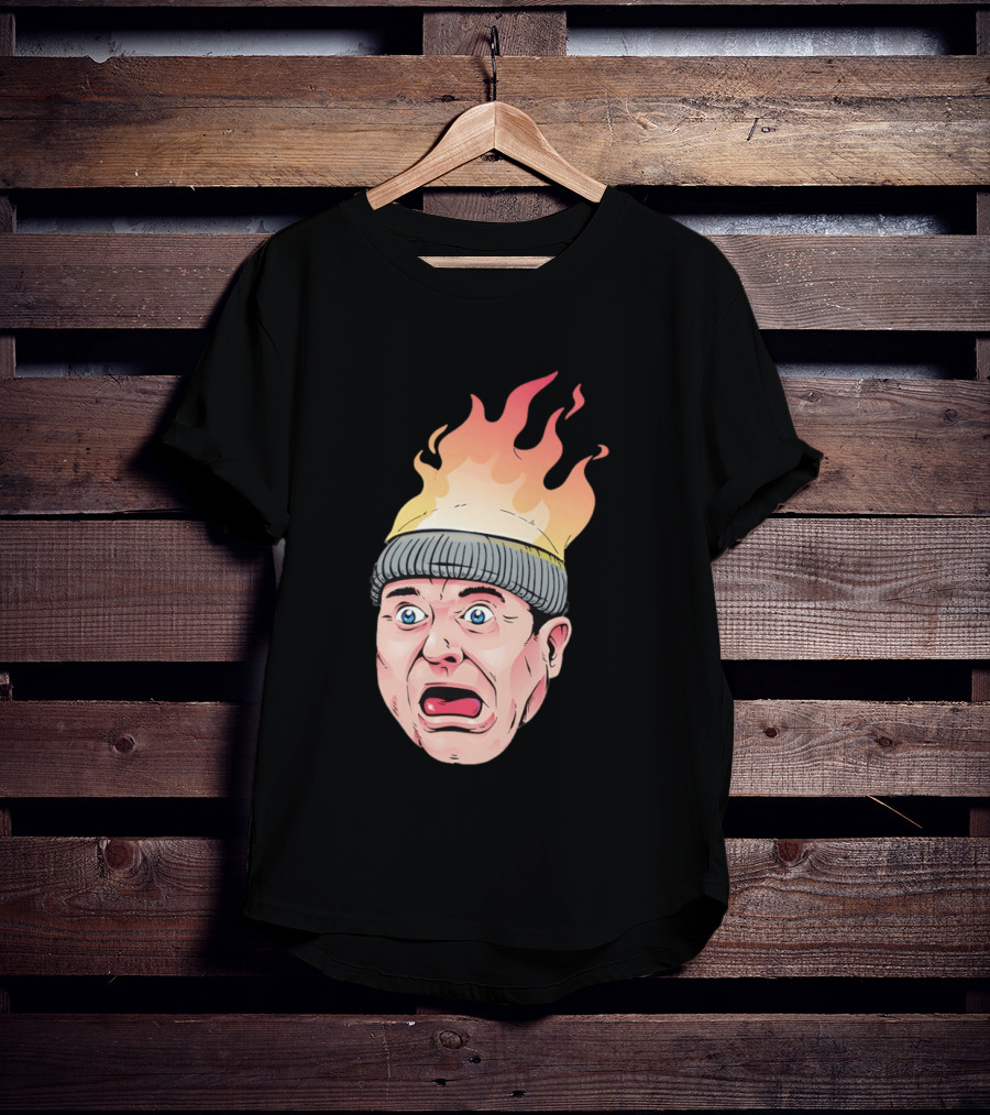 Home Alone Harry Head On Fire Meme T-Shirt