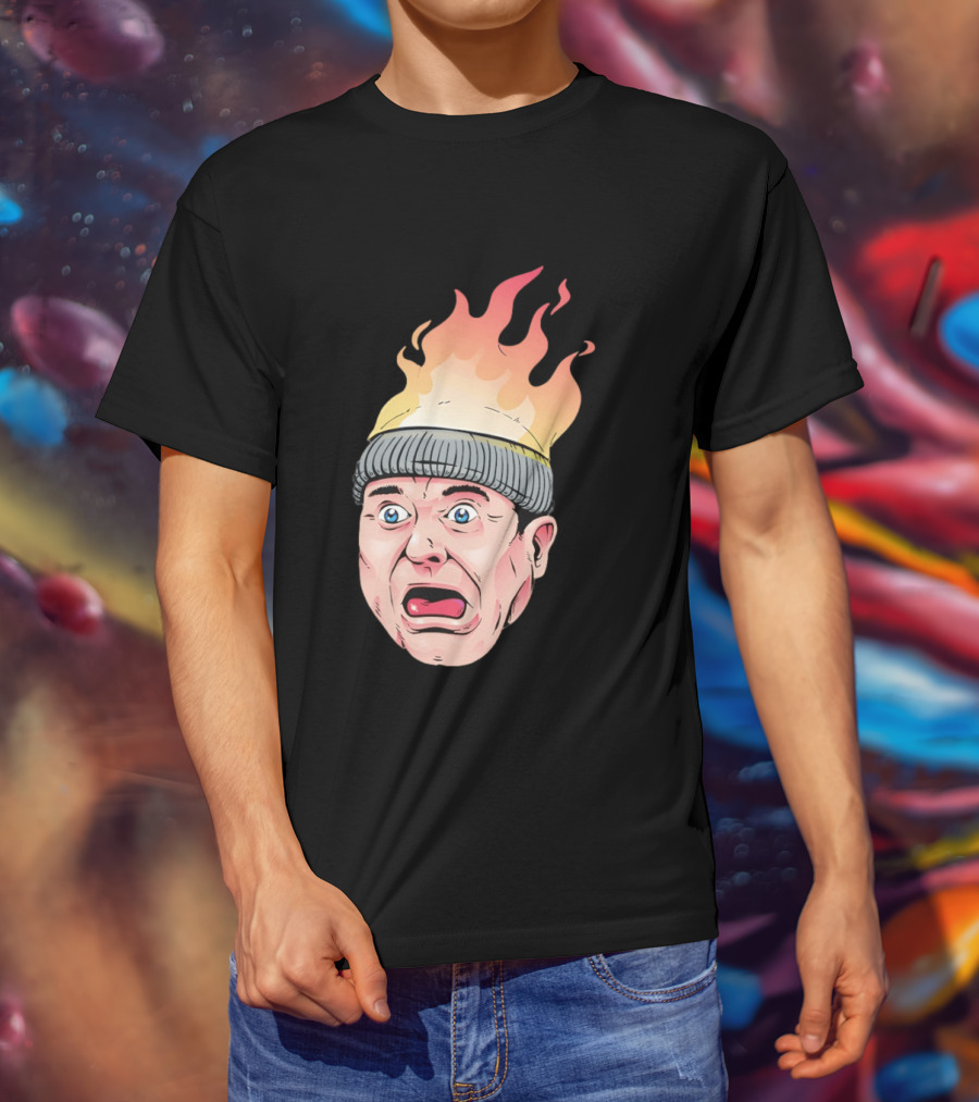 Home Alone Harry Head On Fire Meme T-Shirt