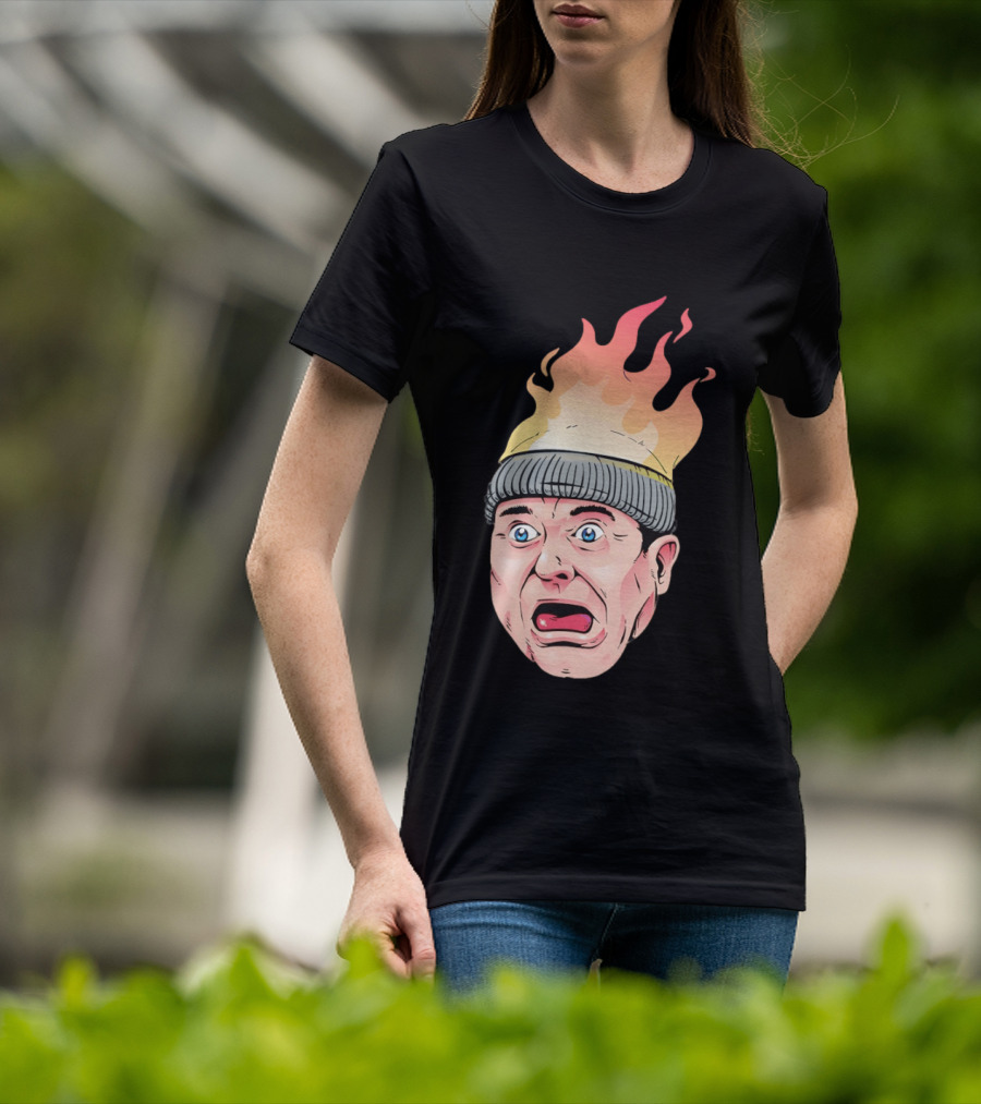 Home Alone Harry Head On Fire Meme T-Shirt