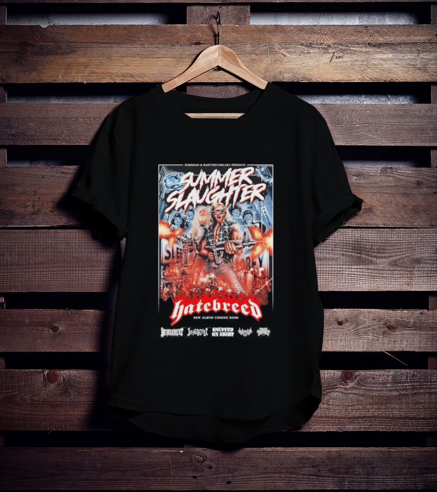 Summer Slaughter Hatebreed Tour 2026 Metal Festival North America Lineup T-Shirt