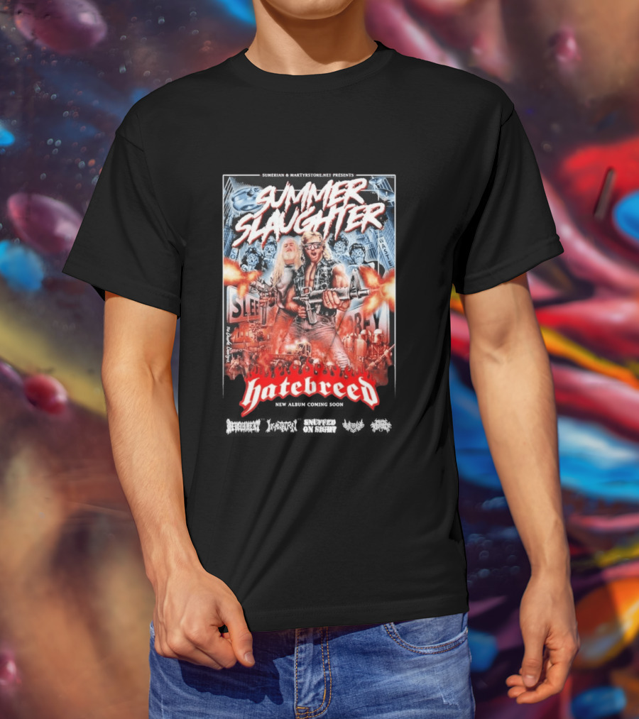 Summer Slaughter Hatebreed Tour 2026 Metal Festival North America Lineup T-Shirt