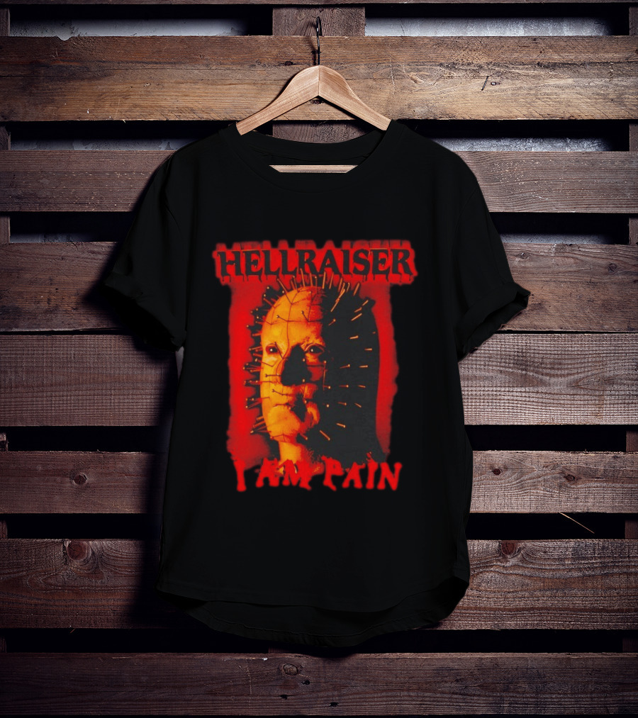 Hellraiser I Am Pain Pinhead Horror Movie T-Shirt