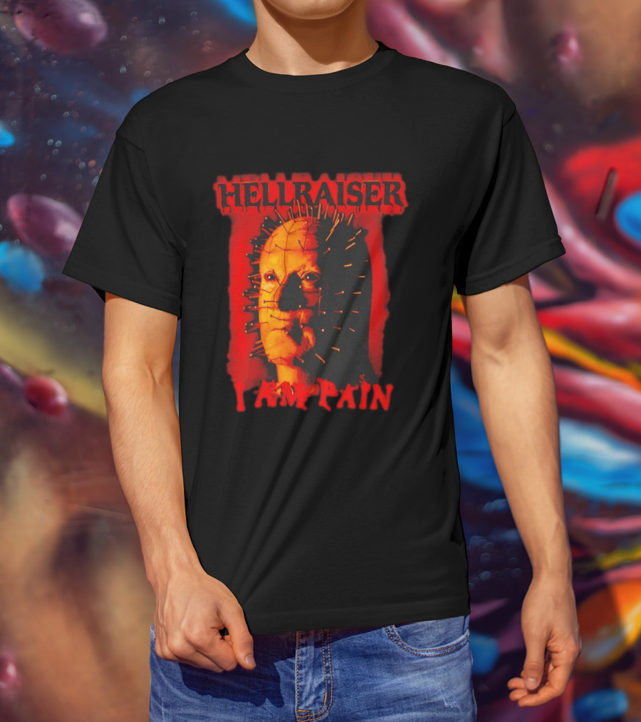 Hellraiser I Am Pain Pinhead Horror Movie T-Shirt