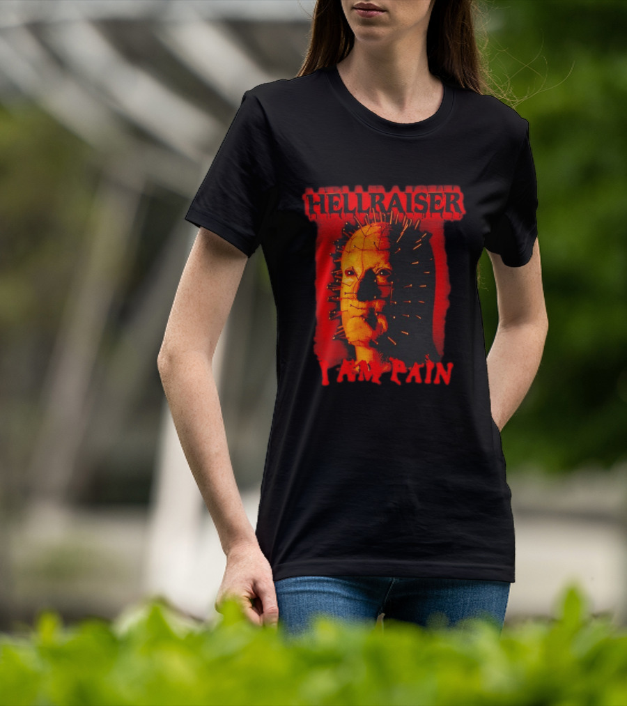 Hellraiser I Am Pain Pinhead Horror Movie T-Shirt