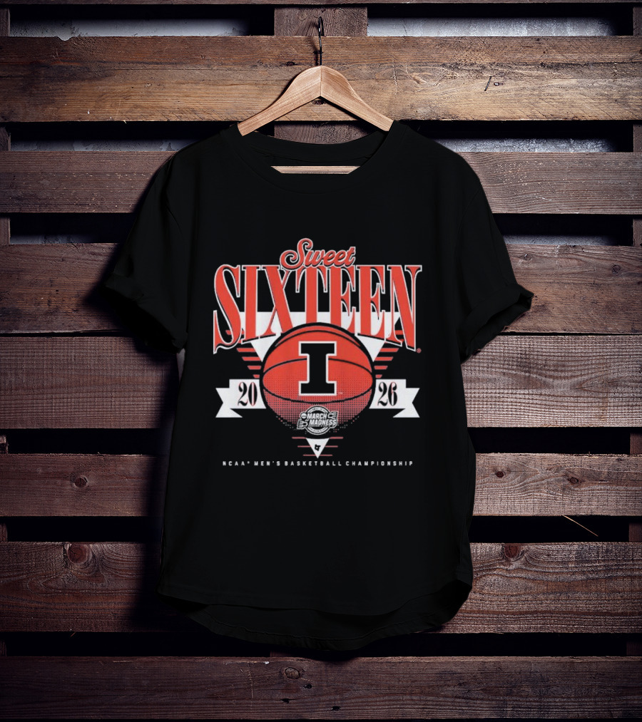 Illinois Fighting Illini 2026 NCAA Men's Basketball Sweet Sixteen T-Shirt