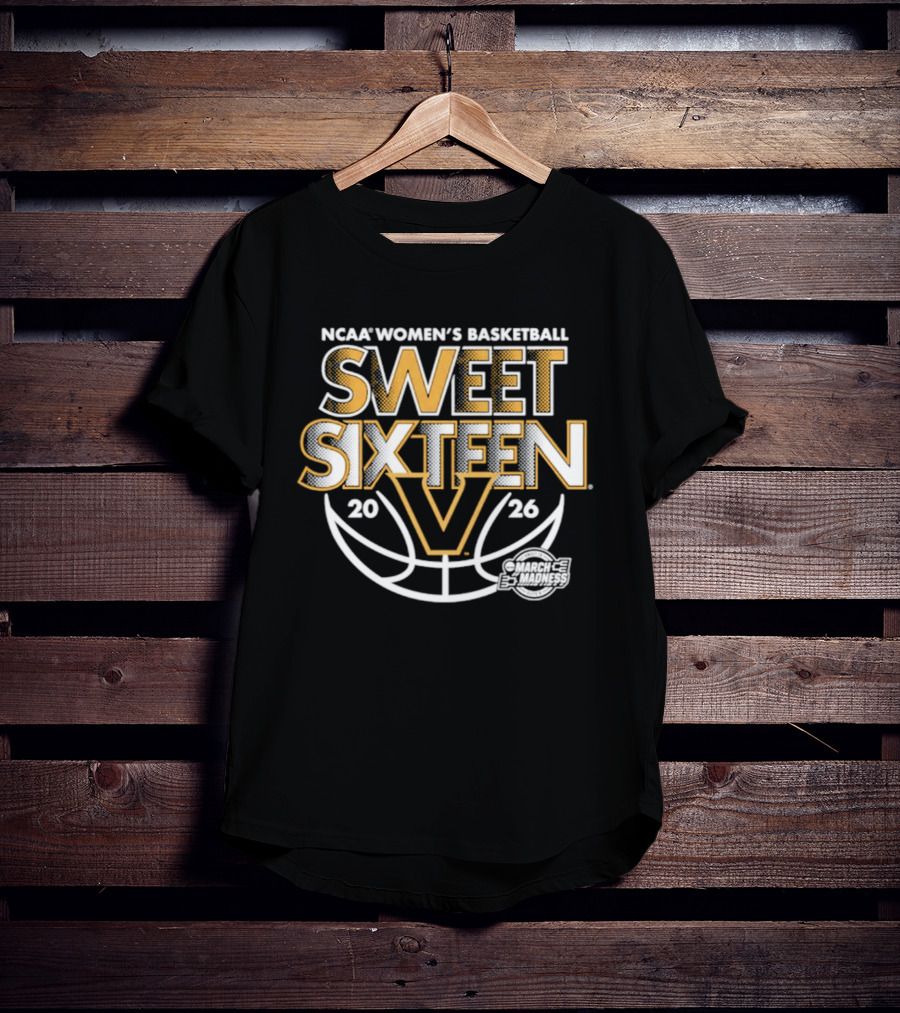 NCAA Women's Basketball Vanderbilt 2026 Sweet Sixteen March Madness T-Shirt