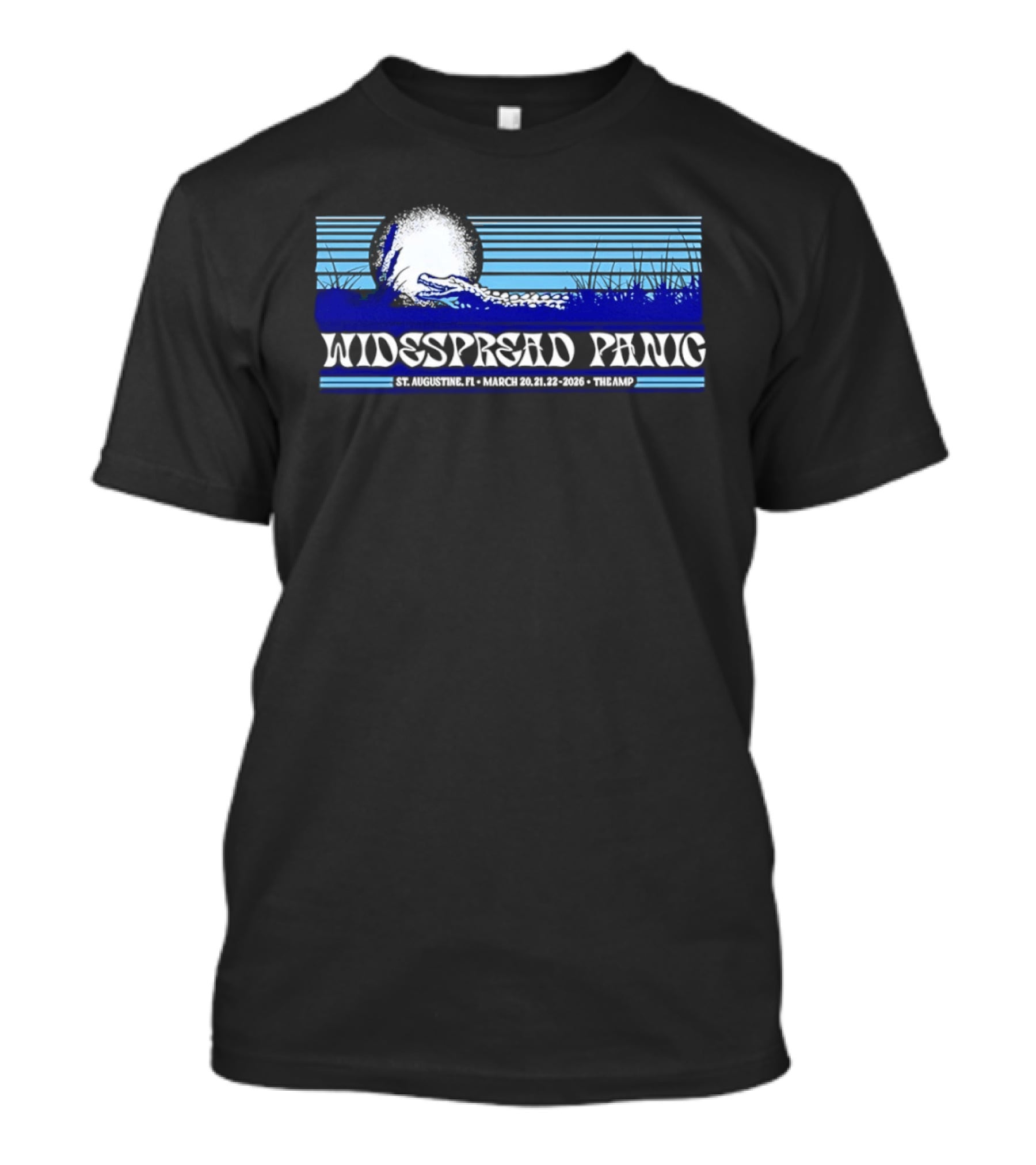 Widespread Panic Event Saint Augustine Amphitheatre March 20 22 2026 T-Shirt