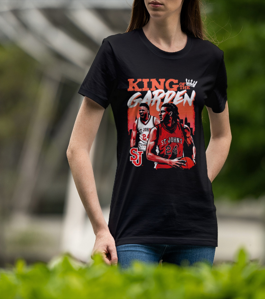 Zuby Ejiofor St. John's Red Storm 24 King Of The Garden T-Shirt