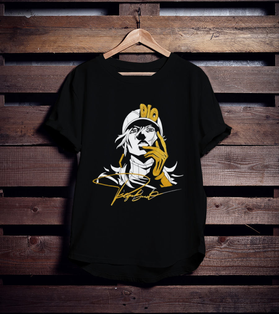Dio JoJo's Bizarre Adventure Steel Ball Run Golden Signature T-Shirt