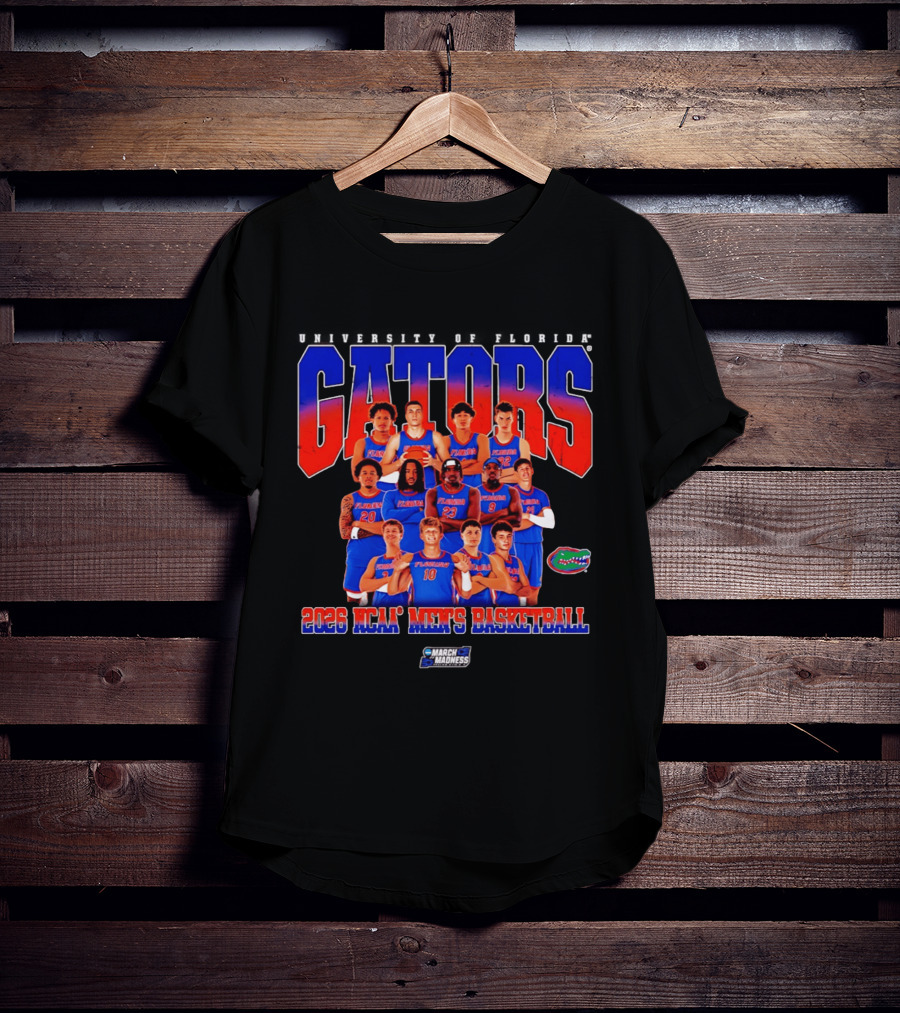 Florida Gators 2026 NCAA Men's Basketball March Madness Team T-Shirt