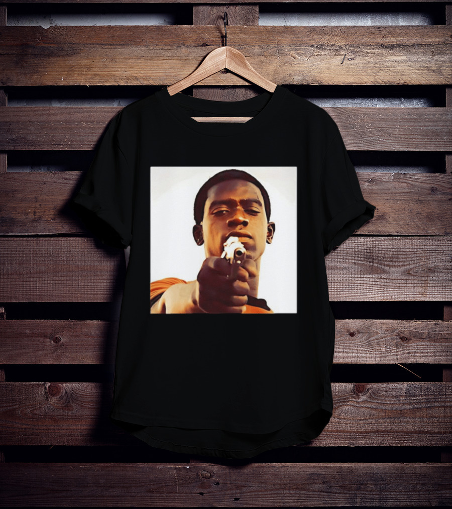 Snowfall TV Series 2017 Damson Idris Character With Gun T-Shirt