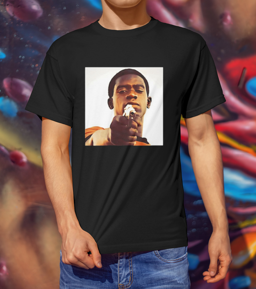 Snowfall TV Series 2017 Damson Idris Character With Gun T-Shirt
