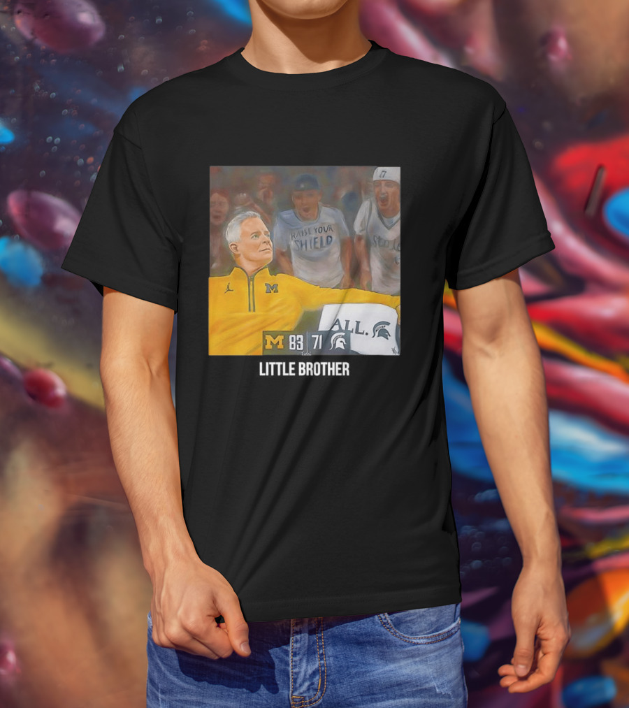 Michigan 83 Vs Michigan State 71 Raise Your Shield Spartans T-Shirt