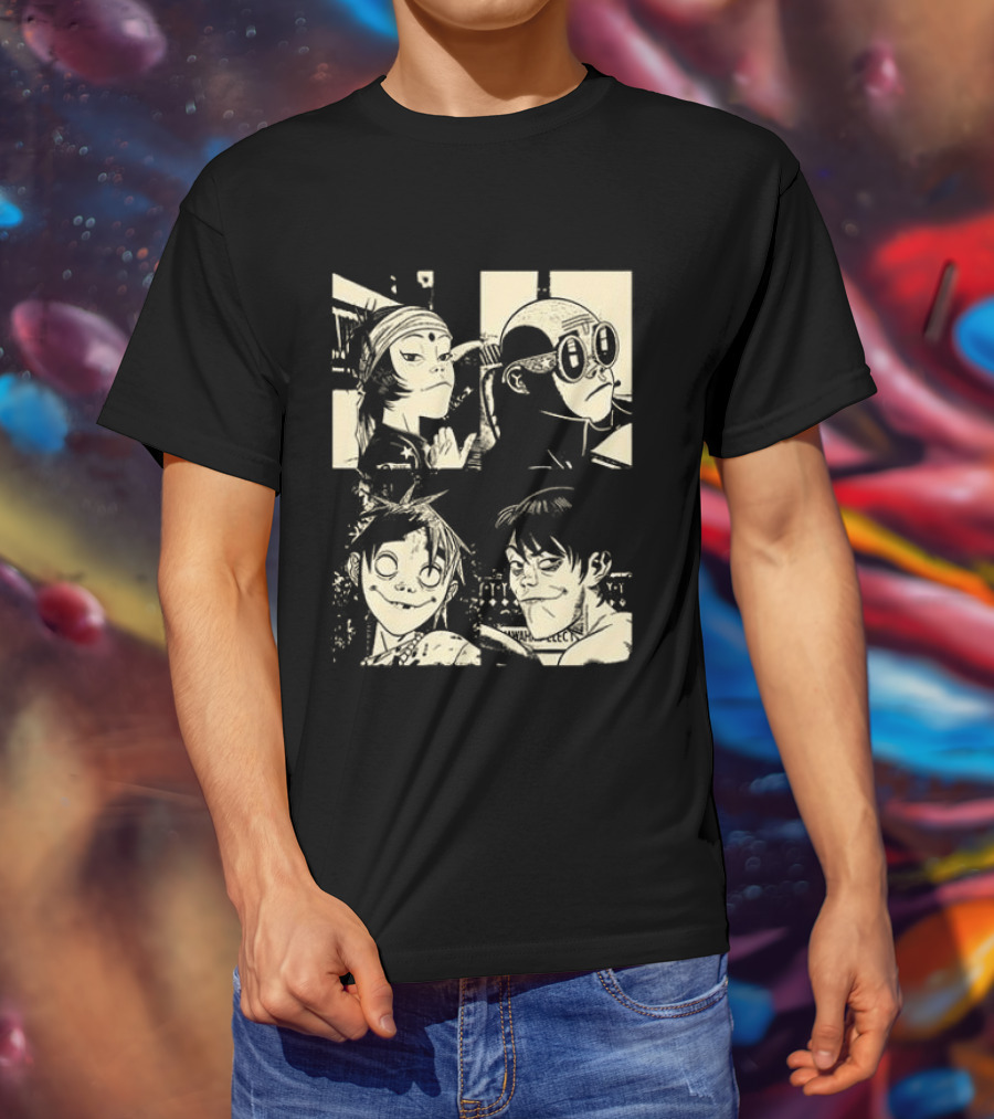 Gorillaz The Mountain Tour 2023 Dates And Locations Vintage Band T-Shirt