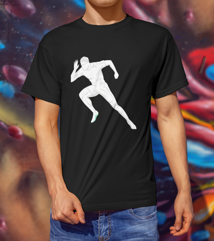 Sprint Athlete Dynamic Pose Running T-Shirt
