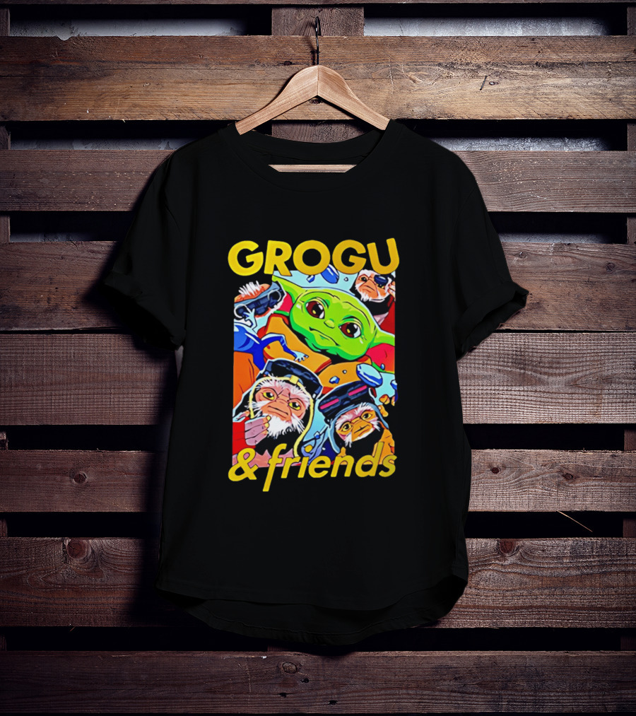 Grogu And Friends Cartoon Adventures Featuring Grogu T-Shirt