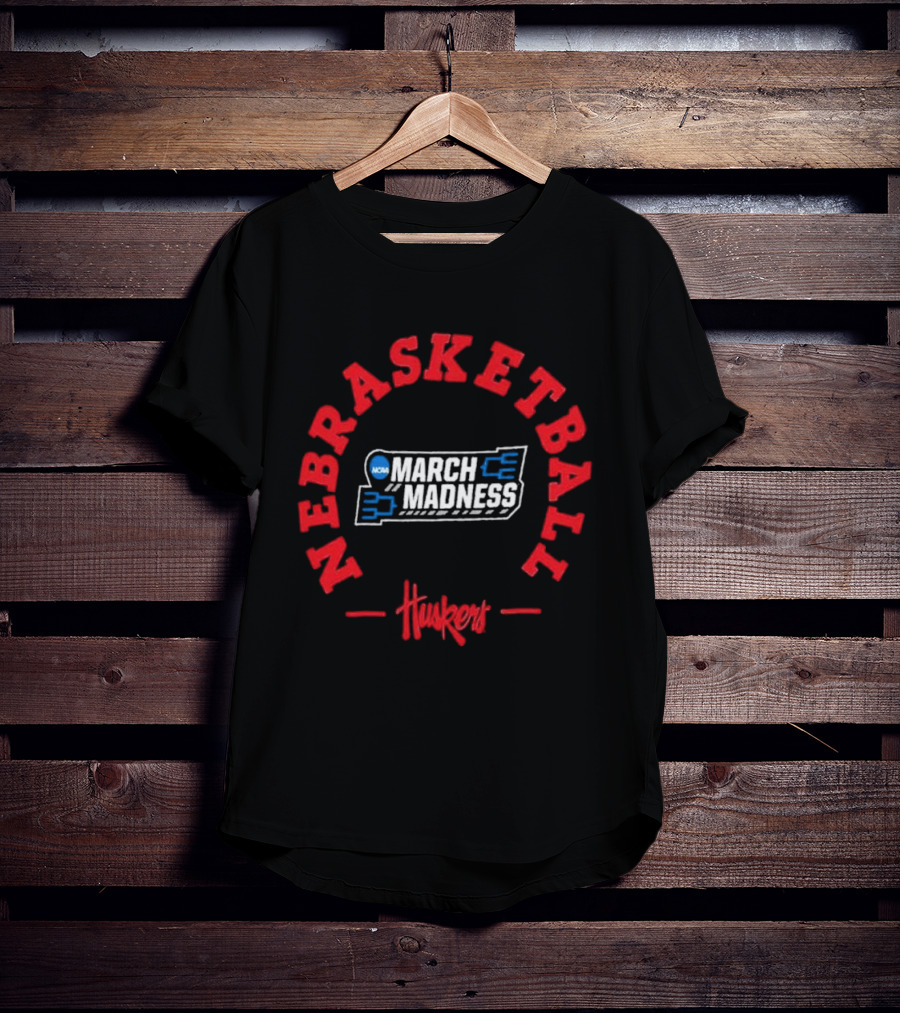 Nebrasketball NCAA Huskers March Madness 2026 T-Shirt