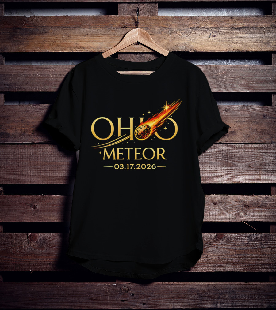 Ohio Meteor 03 17 2026 Impact Event Prediction T-Shirt