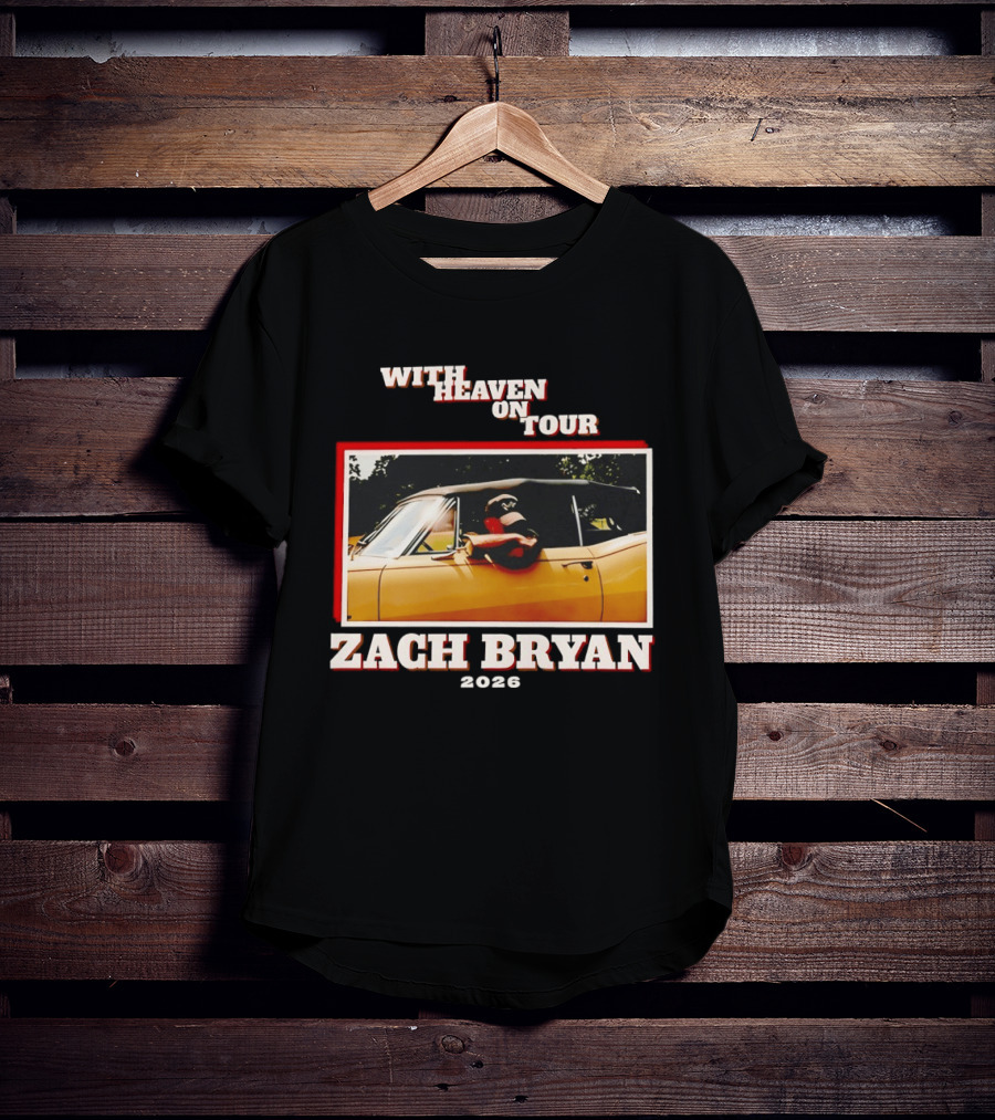 Zach Bryan 2024 Oklahoma Country Music With Heaven On Tour T-Shirt