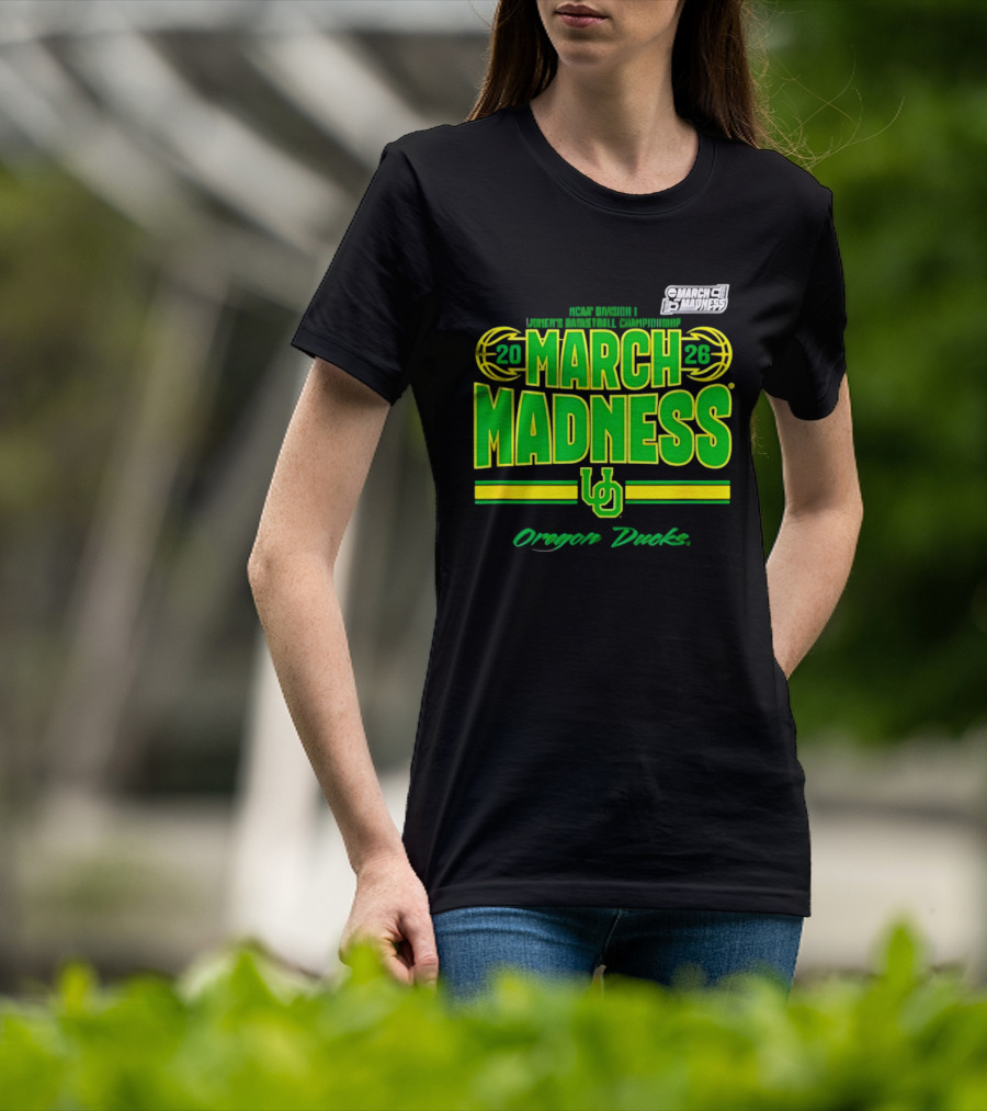 Oregon Ducks 2026 NCAA Tournament Women's Basketball Championship March Madness T-Shirt