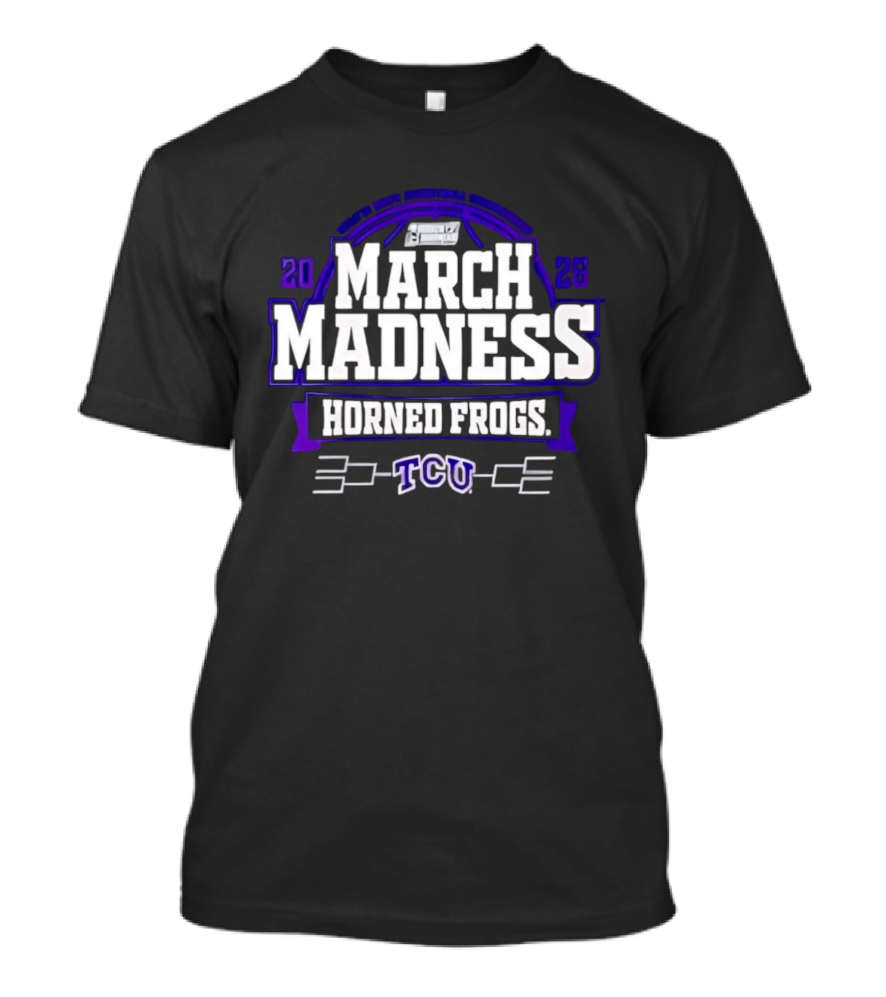 TCU Horned Frogs 2026 March Madness Basketball Tournament T-Shirt