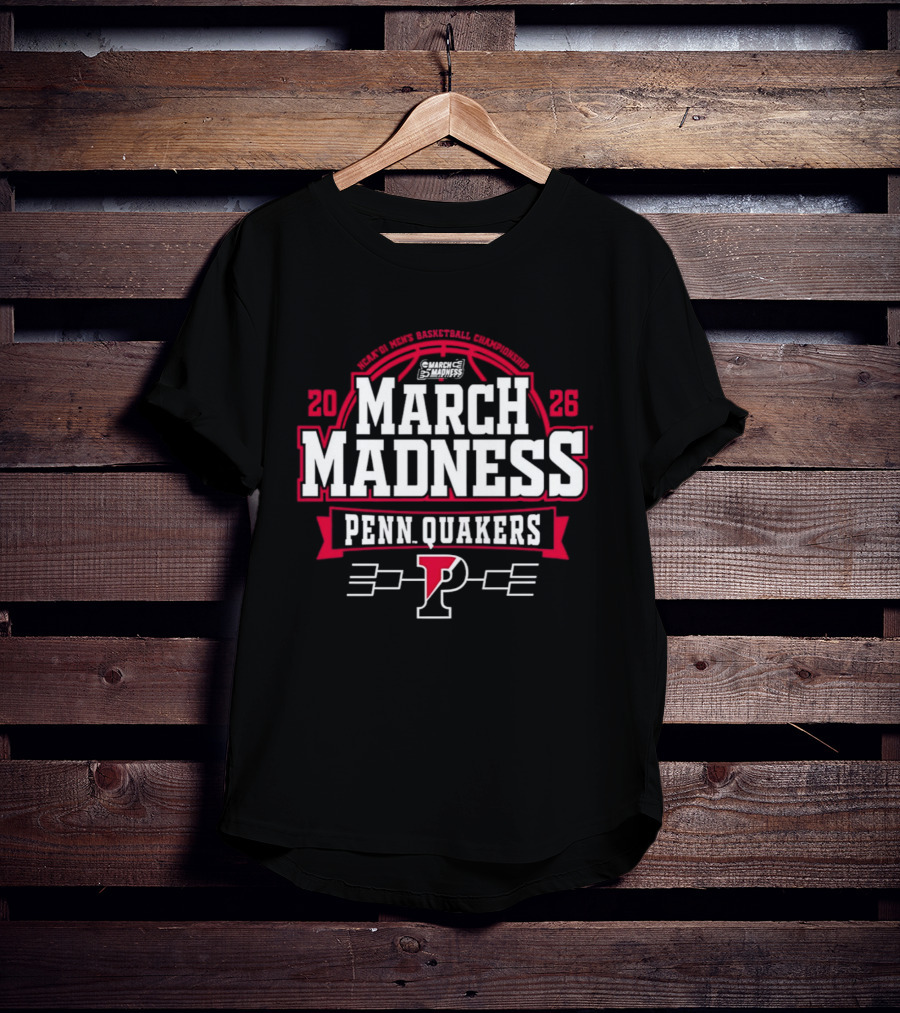 Penn Quakers 2026 NCAA Basketball March Madness T-Shirt