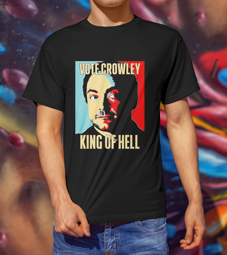 Vote Crowley King Of Hell Supernatural Fan Favorite T-Shirt