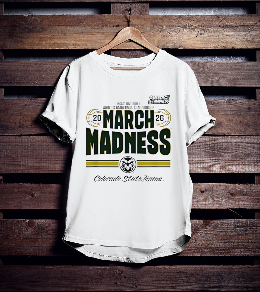 NCAA Division I Women's Basketball Championship Colorado State Rams March Madness 2026 T-Shirt
