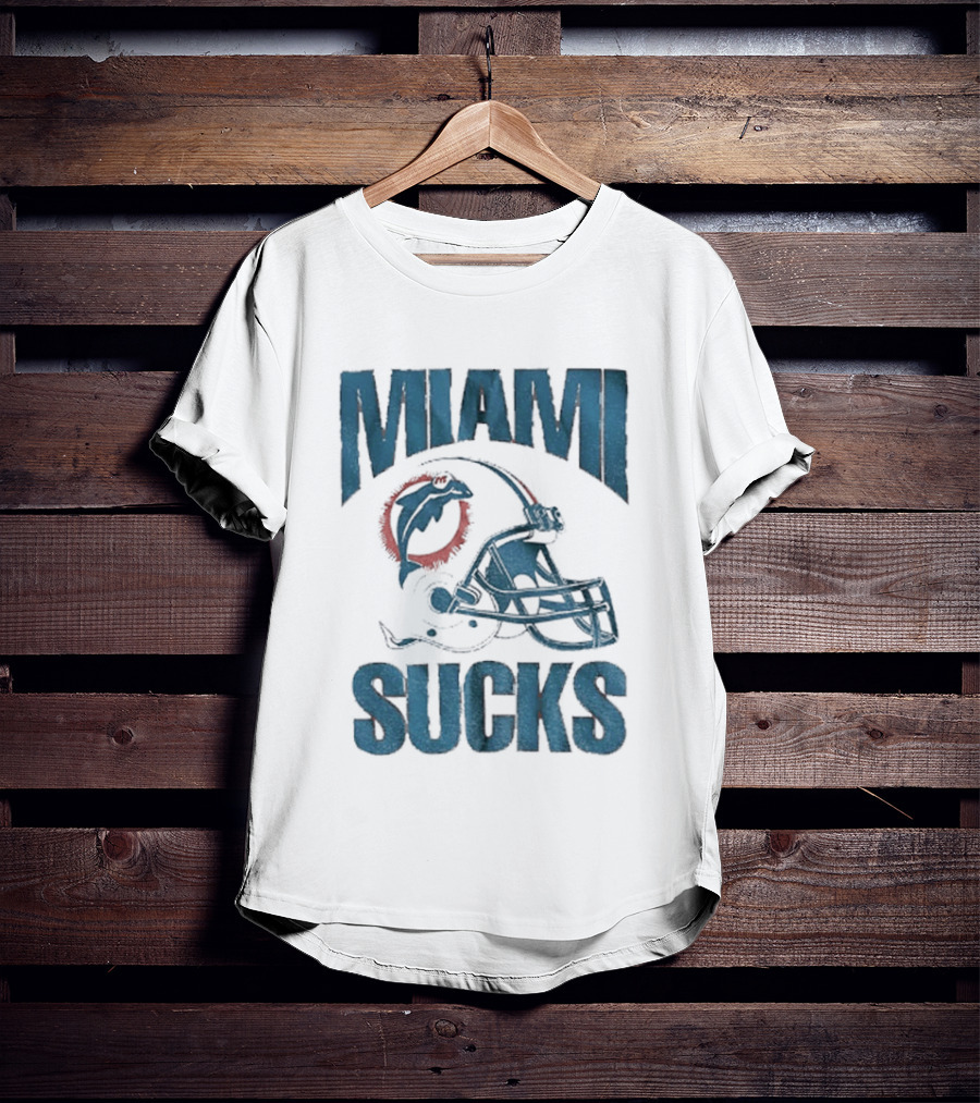 Miami Sucks Dolphins Helmet Football 2025 T-Shirt