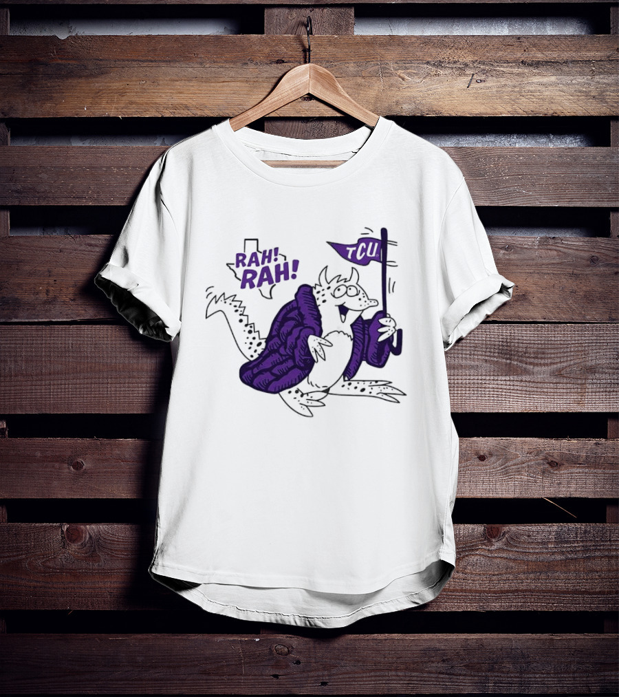 TCU Rah Rah Horned Frog Cheer Flag T-Shirt