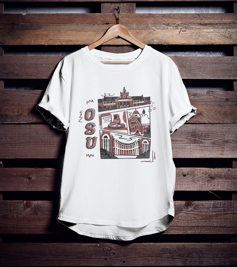 Oklahoma State University Campus Landmarks OSU T-Shirt