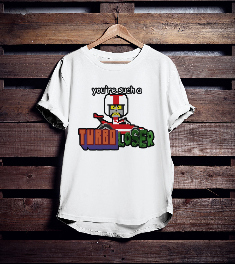 You're Such A Turbo Loser Pixel Art Racing Helmet T-Shirt