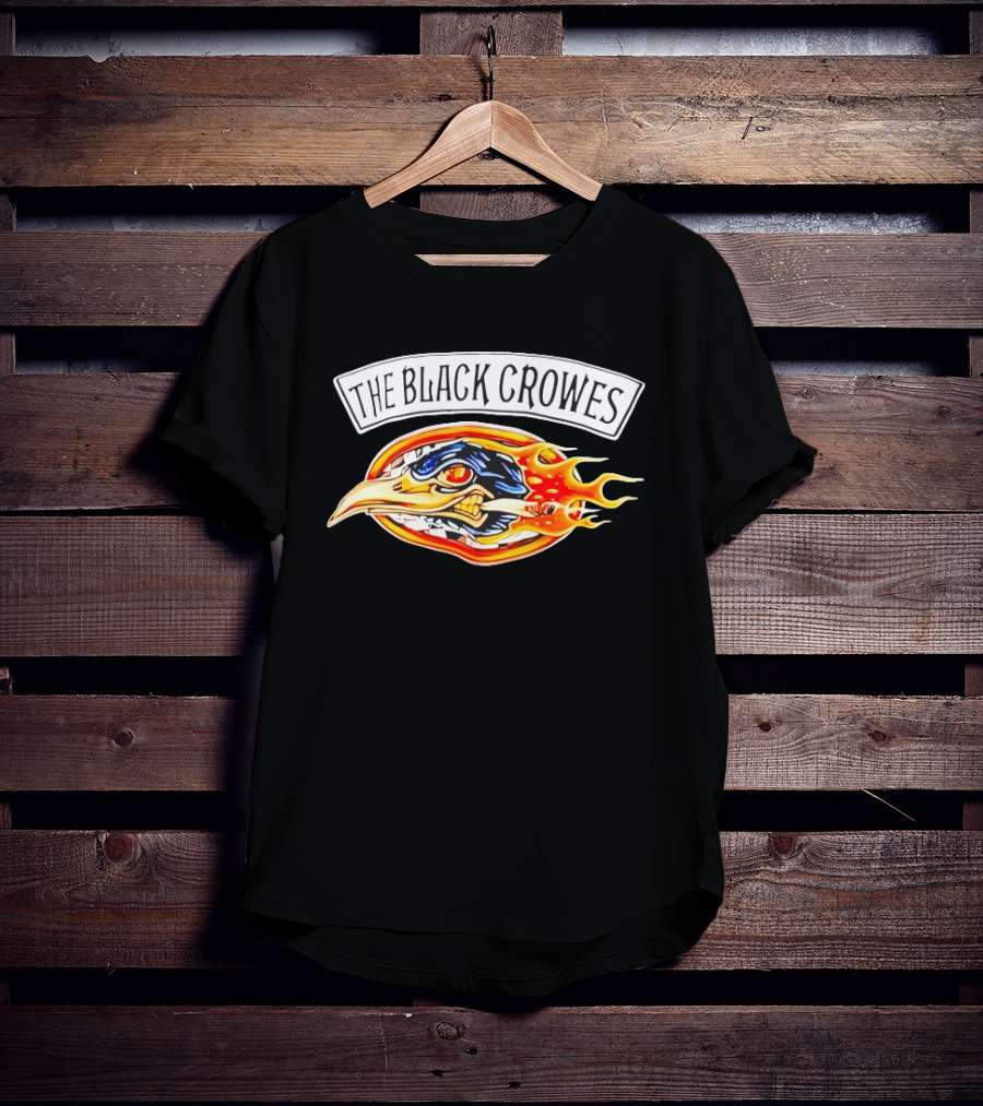 The Black Crowes 90s Flaming Crow Head T-Shirt